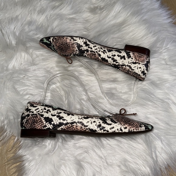 Madewell The Adelle Ballet Flats in Snake Embossed Leather - Picture 7 of 11